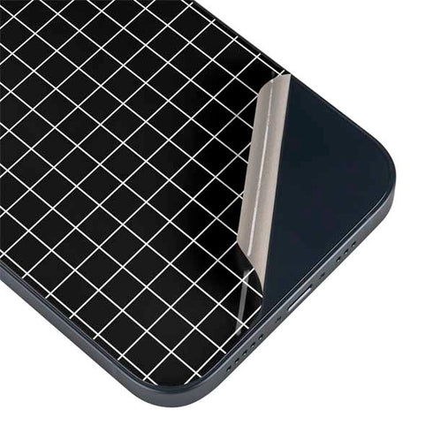 Black Grid iPhone 14 Plus Skin
